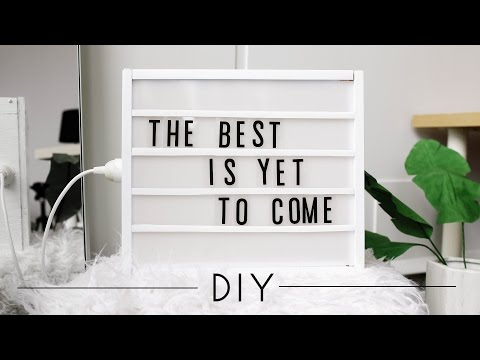 DIY Project: How To Make your own Cinema Light Box for Under $30