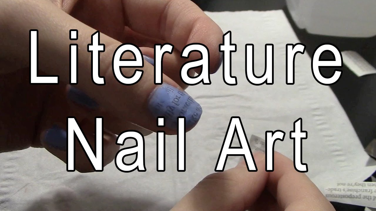 DIY Literature Nail Art YouTube