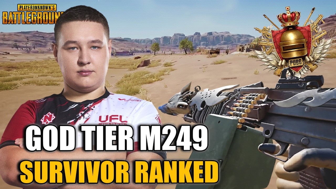 Lev4nte’s God-Tier M249 Push – Survivor Ranked Squads Wiped in Miramar | PUBG
