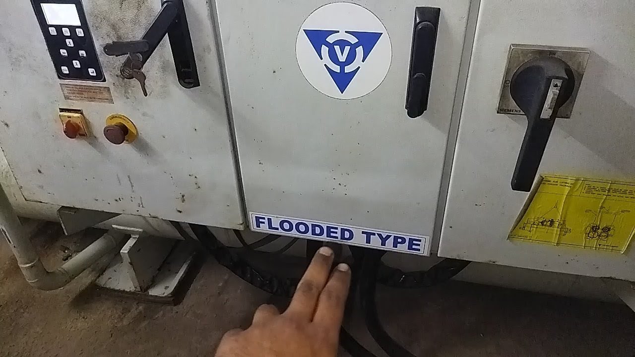 Voltas flooded type chiller😊