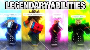 ALL LEGENDARY ABILITIES SHOWCASE! ANIME RIFTS (DBZ ADVENTURES UNLEASHED)