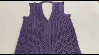 Baştan Sona Yapilişi İle İsti̇ri̇dye Yelek Modeli̇ 1.Bölüm