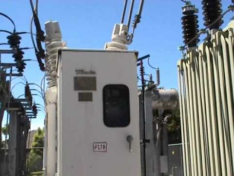 Brush 12.5 MVA transformer switched on