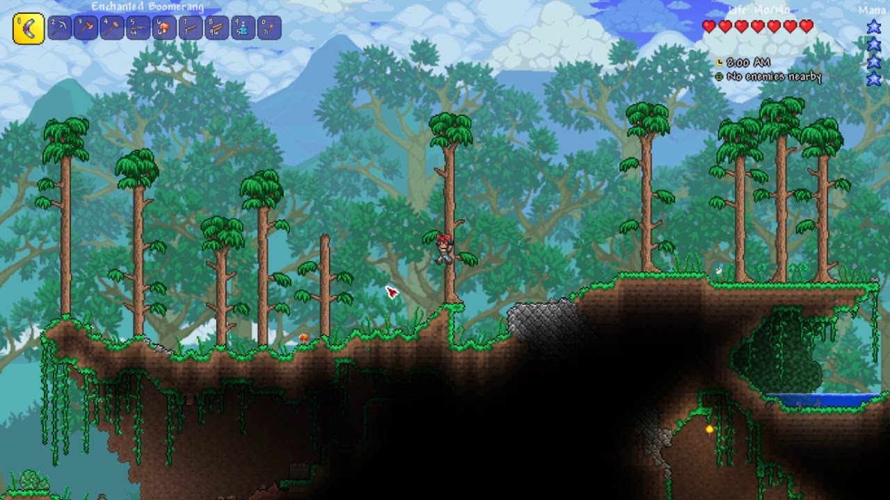 Let's Play Terraria Part 7 The Giant Pickaxe YouTube