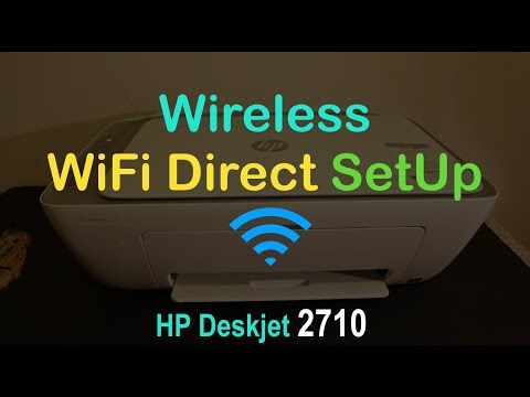 HP Deskjet 2710 Wireless SetUp, WiFi Direct SetUp, Wireless Printing !!