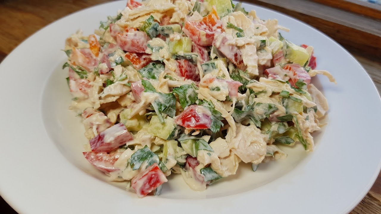 ОБАЛДЕННО ВКУСНЫЙ САЛАТ ИЗ МИНИМУМА ПРОДУКТОВ!!!
