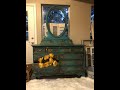 Bohemian boho style dresser DIY furniture makeover using chalk paint dark wax تجديد اثاث Bohemian boho style dresser DIY furniture makeover using chalk paint dark wax تجديد اثاث