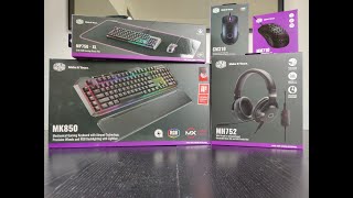 COOLER MASTER MK850 KEYBOARD & MH752 HEADSET UN BOXING screenshot 5