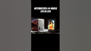 CPU vs GPU Demonstration at Nvidea Conference #nvidia #cpu #gpu #science #mythbusters
