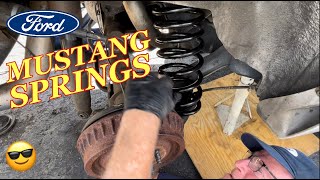 MUSTANG REAR SPRINGS REPLACEMENT  How to Install Rear Springs on a Ford Mustang