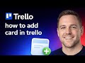 how to add card in trello