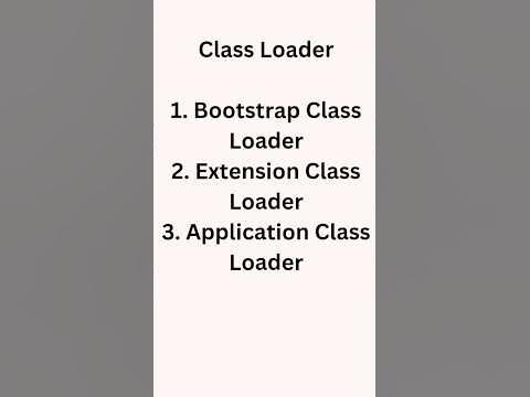 Class Loader | Types Of Class Loader In Java | Tech IQ Lab #shorts # ...
