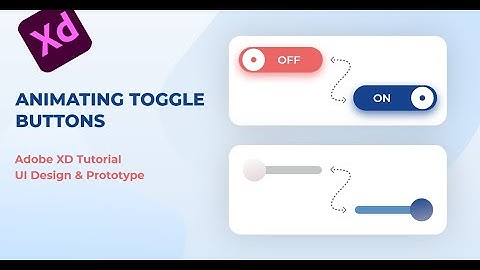 How to Create a Toggle Button animation In 2 Minutes - Adobe XD Tutorial | Toggle button animation