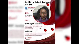 Building a Robust Business Acumen by CHRP Joceyn M. S. Omusebe