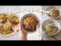 A WEEK OF VEGAN DINNERS ~ 7 easy and delicious recipes!
