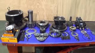 C.J. Plant Limited - JS130 Swing Reduction box strip, clean and rebuild process
