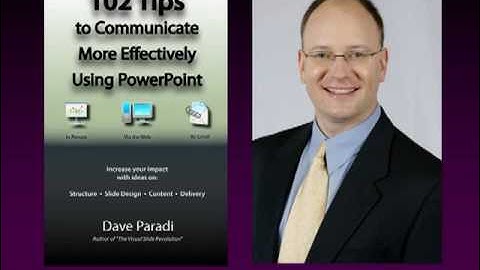 Preview of two tips from 102 Tips to Communicate More Effectively Using PowerPoint by Dave Paradi