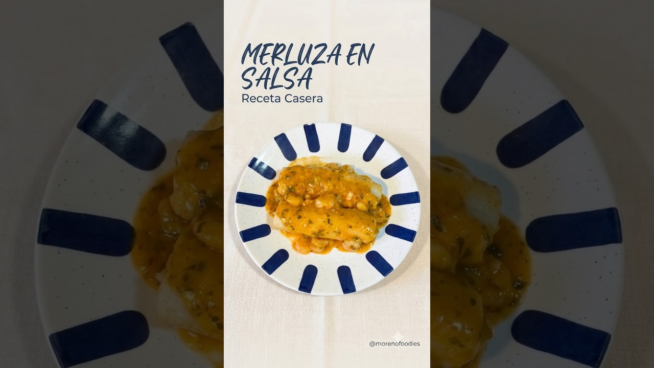 🐟 MERLUZA EN SALSA #pescado #merluza #salsa #receta #recetas