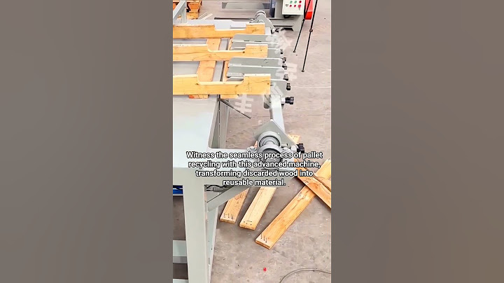 Pallet Dismantling Recycling Machine.