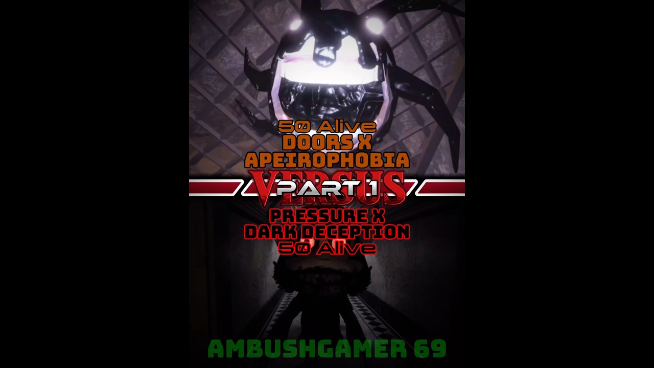 DOORS x Apeirophobia vs Pressure x Dark Deception (Part 1) 