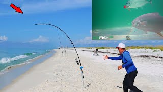 I Tied a Camera to My Surf Fishing Rig! Complete Game Changer