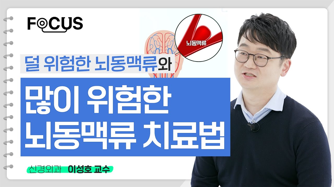 덜 위험한 뇌동맥류와 많이 위험한 뇌동맥류의 치료법 | 서울대병원 이성호 교수