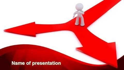 Direction Of Motion PowerPoint Template by PoweredTemplate.com