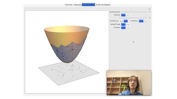 Computing Delaunay complex: Lifting to a paraboloid [Ondřej Draganov]