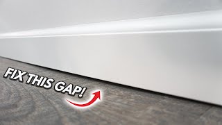 How To Fix Gaps Between Baseboard And Floor For Perfect Fit! DIY Step By Step Tutorial For Beginners
