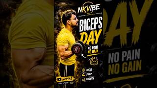 How to grow buceps No pain no gain💪♥️#viralvideo #motivation #youtubeshorts #biceps💪♥️