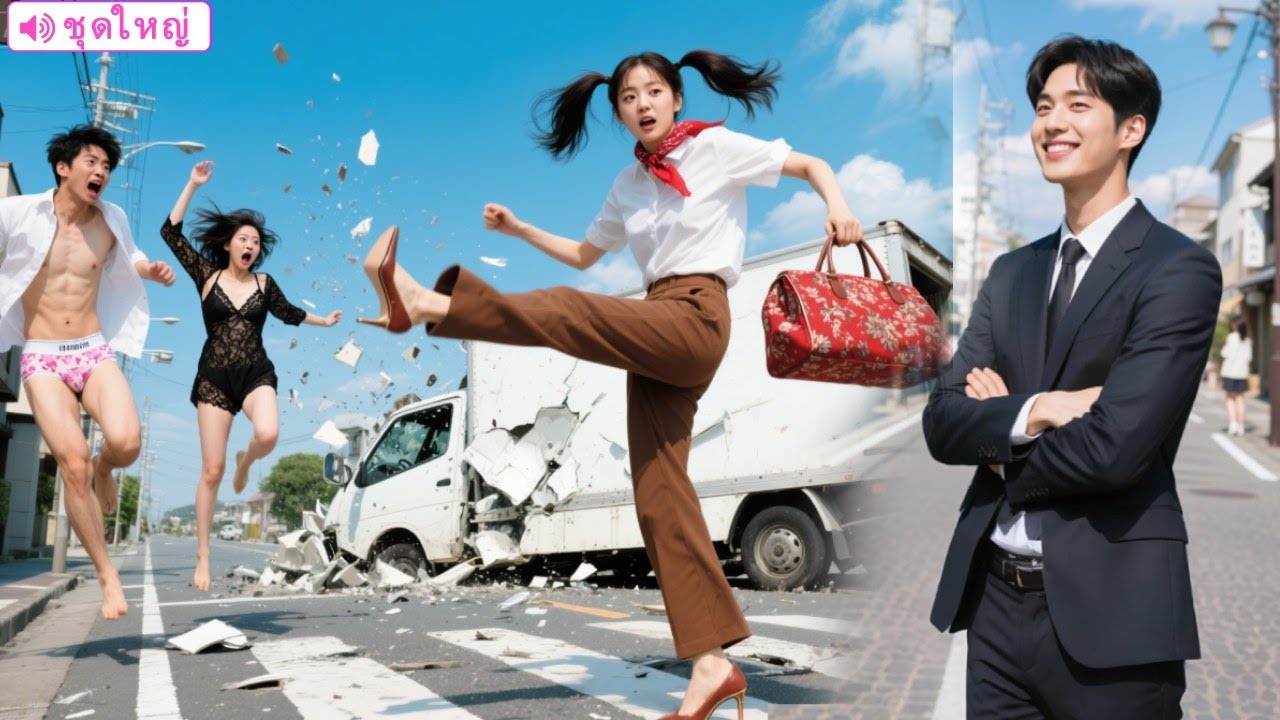 ดราม่าหน้ารถ! สาวใจกล้าจับได้คาตา ถีบแฟนกับกิ๊กตกจากรถ! ใครจะคิดว่าCEOผ่านมาแล้วตกหลุมรักความแซ่บนี้