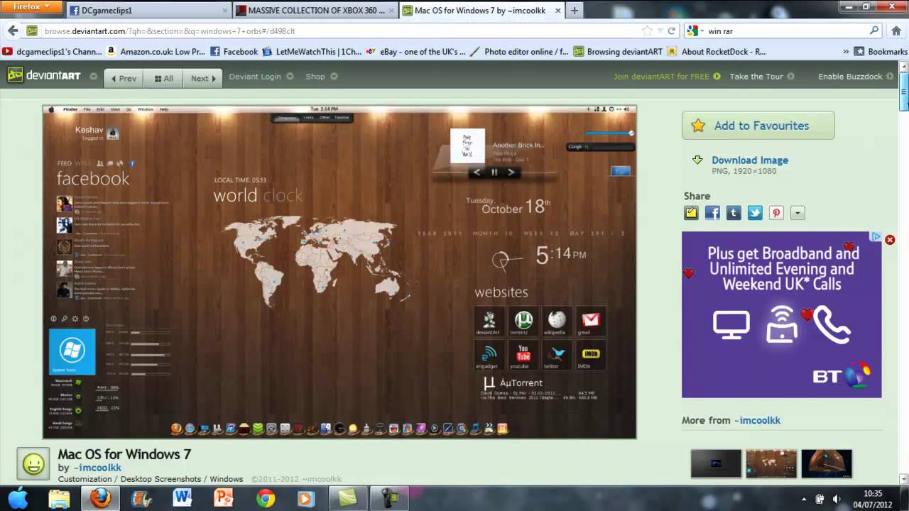 how to install windows 7 custom themes - YouTube