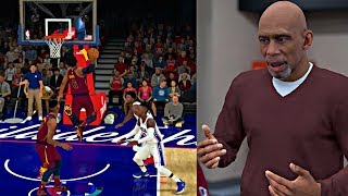 CRAZY SPIN DUNK THAT NEVER BEEN SEEN BEFORE! KAREEM TEACHING ME HOW TO SCORE! - NBA 2K19 MyCAREER screenshot 5