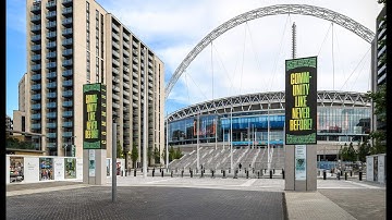 Wembley Park Digital Signage with embed signage