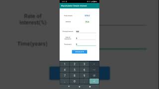 Percentage, discount and simple interest calculator app | OTG Solutions | Made in India app screenshot 1
