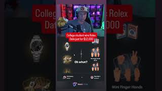 Watch how a random streamer wins rolex worth $15k #shorts