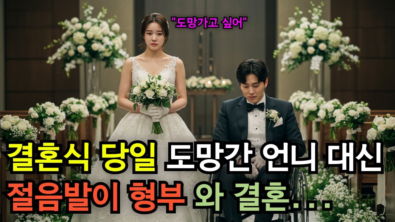 “장애인이라더니…?” 결혼식 당일 드러난 남편의 반전