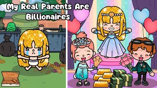 My Real Parents Are Billionaires | With Voice | Golden hair | Toca Boca | Toca Life Story