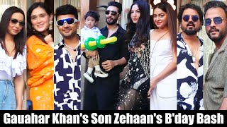 Gauahar Khan-Zaid Darbar's Son Zehaan's B'Day Bash | Mahi Vij, Pankhuri Awasthy, Awez Darbar & More