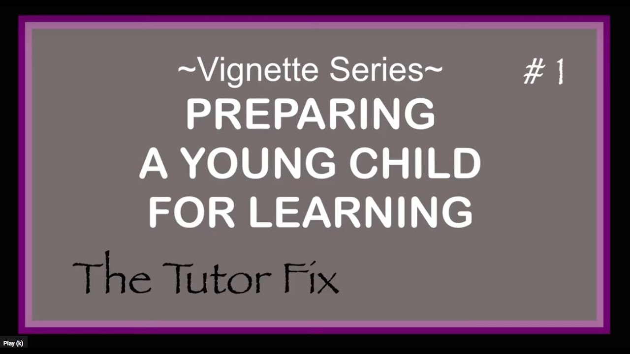 Kindergartner Intro: Preparing a young student for Kindergarten