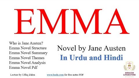 Emma by Jane Austen, Emma by Jane Austen Summary, Emma by Jane Austen Analysis, PDF