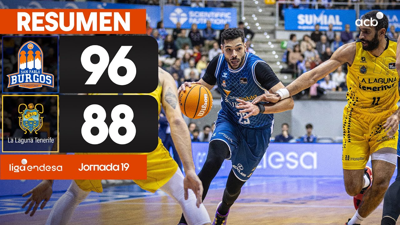 Recoletas Salud San Pablo Burgos - La Laguna Tenerife (96 - 88) RESUMEN | Liga Endesa 2025-26