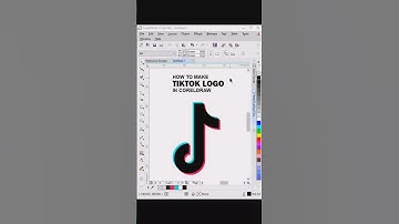 How To Make TIKTOK Logo in CorelDraw #shorts #coreldraw #tutorial #logodesign #tiktok