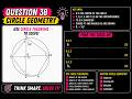 Question 38 Circle Geometry Challenge! ⚡ | Find the Missing Angles