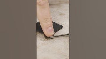 Making a Leather AirTag Keychain Better than Apple! | #shorts