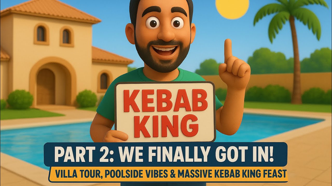 Part 2: We Finally Got In! Villa Tour, Poolside Vibes & Massive Kebab King Feast 🇪🇸 🔥 | 0.80