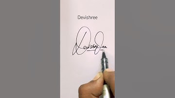 Devishree name Signature Style/BestSignature idea#Viralshort