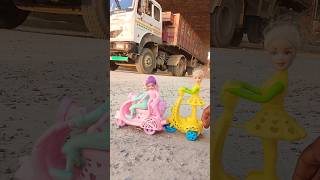 Remote Control Scooty Girl And Monkey Scooter Unboxing And Testing Short ||