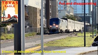 Across Texas by train, Amtrak's Texas Eagle from Austin to Mcgregor