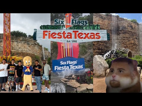 Six Flags Fiesta Texas - Food & Ride reviews + Road Trip Vlog